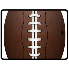 Football Ball Fleece Blanket (large)  by BangZart