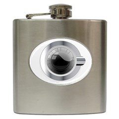 White Washing Machine Hip Flask (6 Oz) by BangZart