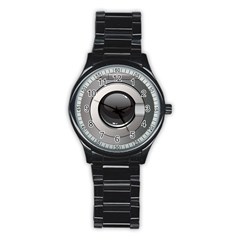 Washing Machine Stainless Steel Round Watch by BangZart