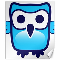 Owl Logo Clip Art Canvas 8  X 10  by BangZart