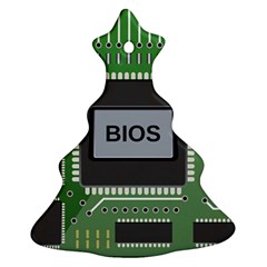 Computer Bios Board Christmas Tree Ornament (two Sides) by BangZart