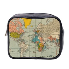 Vintage World Map Mini Toiletries Bag 2-side by BangZart