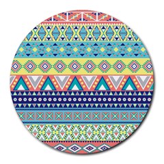 Tribal Print Round Mousepads by BangZart