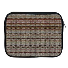 Stripy Knitted Wool Fabric Texture Apple Ipad 2/3/4 Zipper Cases by BangZart