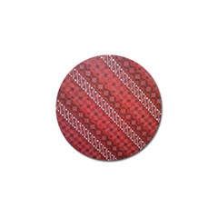 Red Batik Background Vector Golf Ball Marker by BangZart