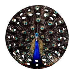 Peacock Round Filigree Ornament (two Sides)