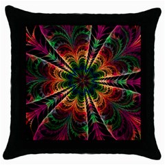 Kaleidoscope Patterns Colors Throw Pillow Case (black) by BangZart