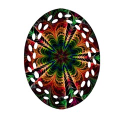 Kaleidoscope Patterns Colors Oval Filigree Ornament (two Sides) by BangZart