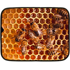 Honey Bees Double Sided Fleece Blanket (mini)  by BangZart
