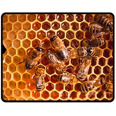 Honey Bees Fleece Blanket (medium)  by BangZart