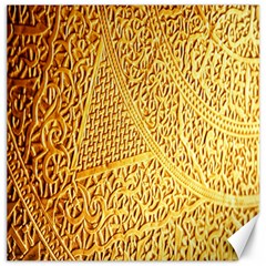 Gold Pattern Canvas 16  X 16   by BangZart