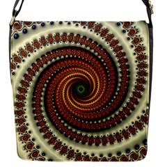 Fractal Pattern Flap Messenger Bag (s) by BangZart