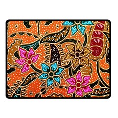 Colorful The Beautiful Of Art Indonesian Batik Pattern(1) Fleece Blanket (small) by BangZart