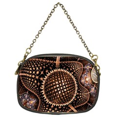 Brown Fractal Balls And Circles Chain Purses (one Side)  by BangZart