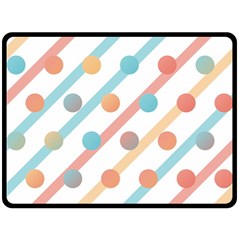 Simple Saturated Pattern Double Sided Fleece Blanket (large)  by linceazul