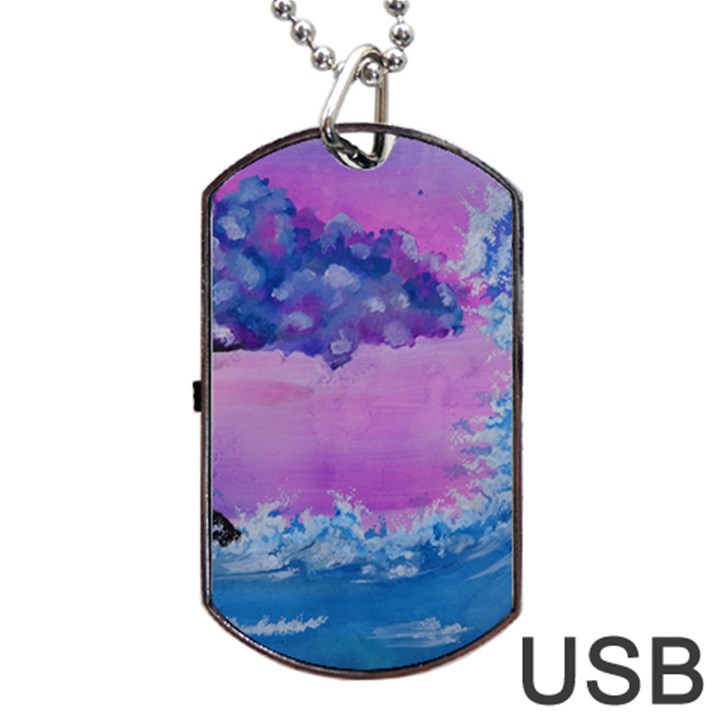 Rising To Touch You Dog Tag USB Flash (Two Sides)