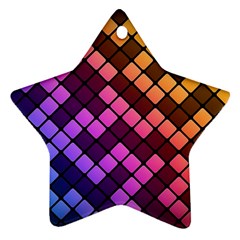 Abstract Small Block Pattern Star Ornament (two Sides) by BangZart