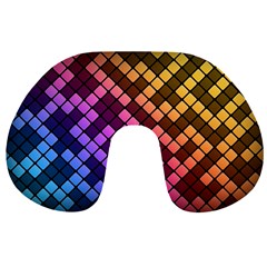 Abstract Small Block Pattern Travel Neck Pillows by BangZart
