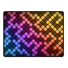 Abstract Small Block Pattern Double Sided Fleece Blanket (small)  by BangZart