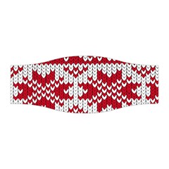 Crimson Knitting Pattern Background Vector Stretchable Headband by BangZart