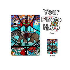 Elephant Stained Glass Playing Cards 54 (mini)  by BangZart