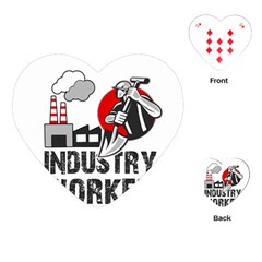 Industry Worker  Playing Cards (heart)  by Valentinaart