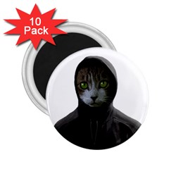 Gangsta Cat 2 25  Magnets (10 Pack)  by Valentinaart