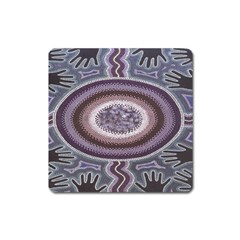 Spirit Of The Child Australian Aboriginal Art Square Magnet by BangZart