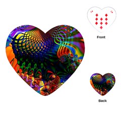 Colored Fractal Playing Cards (heart) 
