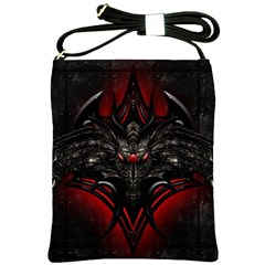 Black Dragon Grunge Shoulder Sling Bags by BangZart