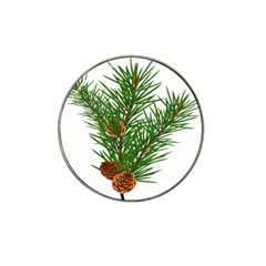 Branch Floral Green Nature Pine Hat Clip Ball Marker (10 Pack)