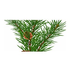 Branch Floral Green Nature Pine Satin Wrap by Nexatart