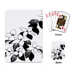 Ecological Floral Flowers Leaf Playing Card by Nexatart