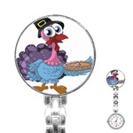 Turkey Animal Pie Tongue Feathers Stainless Steel Nurses Watch Front