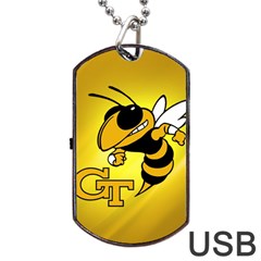 Georgia Institute Of Technology Ga Tech Dog Tag Usb Flash (two Sides) by BangZart