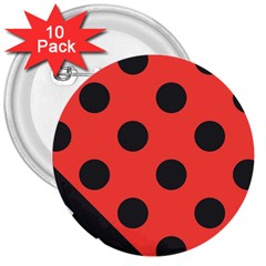 Abstract Bug Cubism Flat Insect 3  Buttons (10 Pack)  by BangZart