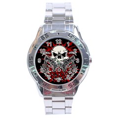 Acab Tribal Stainless Steel Analogue Watch by Valentinaart