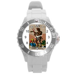 The Devil - Tarot Round Plastic Sport Watch (l) by Valentinaart