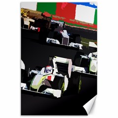 Formula 1 Canvas 24  X 36  by Valentinaart