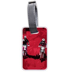 Motorsport  Luggage Tags (one Side)  by Valentinaart
