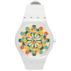 Summer Festival Round Plastic Sport Watch (m) by linceazul