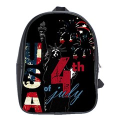 4th Of July Independence Day School Bags (xl)  by Valentinaart