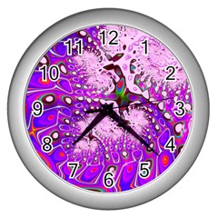 Fractal Fantasy 717a Wall Clocks (silver) 