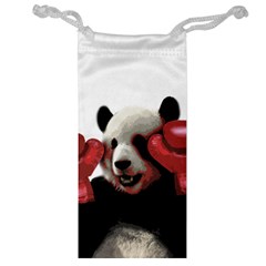 Boxing Panda  Jewelry Bag by Valentinaart