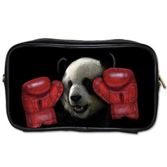 Boxing Panda  Toiletries Bags by Valentinaart