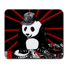 Deejay Panda Large Mousepads by Valentinaart