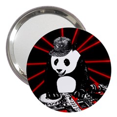 Deejay Panda 3  Handbag Mirrors by Valentinaart