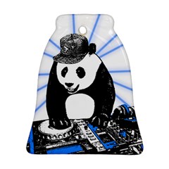 Deejay Panda Bell Ornament (two Sides) by Valentinaart