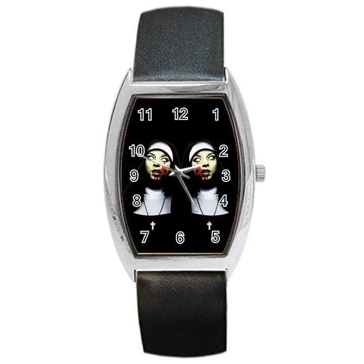 Horror nuns Barrel Style Metal Watch