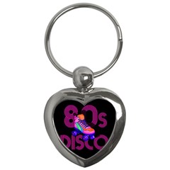 Roller Skater 80s Key Chains (heart)  by Valentinaart